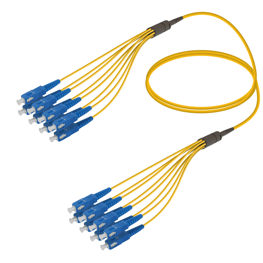 SC/UPC-SC/UPC | 8 Fibers Fanout | Single Mode G657.A2 | 3.0/1.8mm