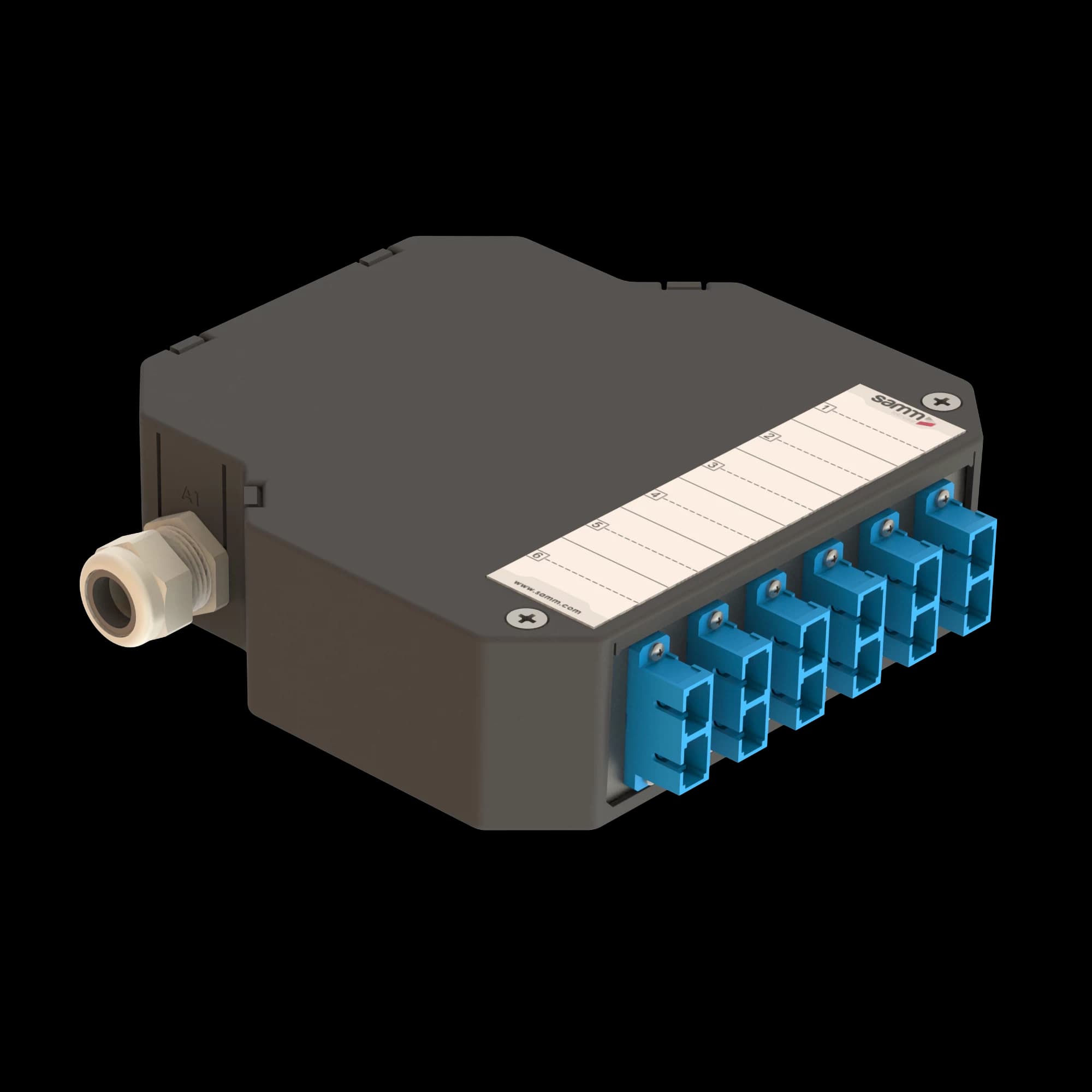 DIN Rail Termination Box | 6 SC Duplex | DP7
