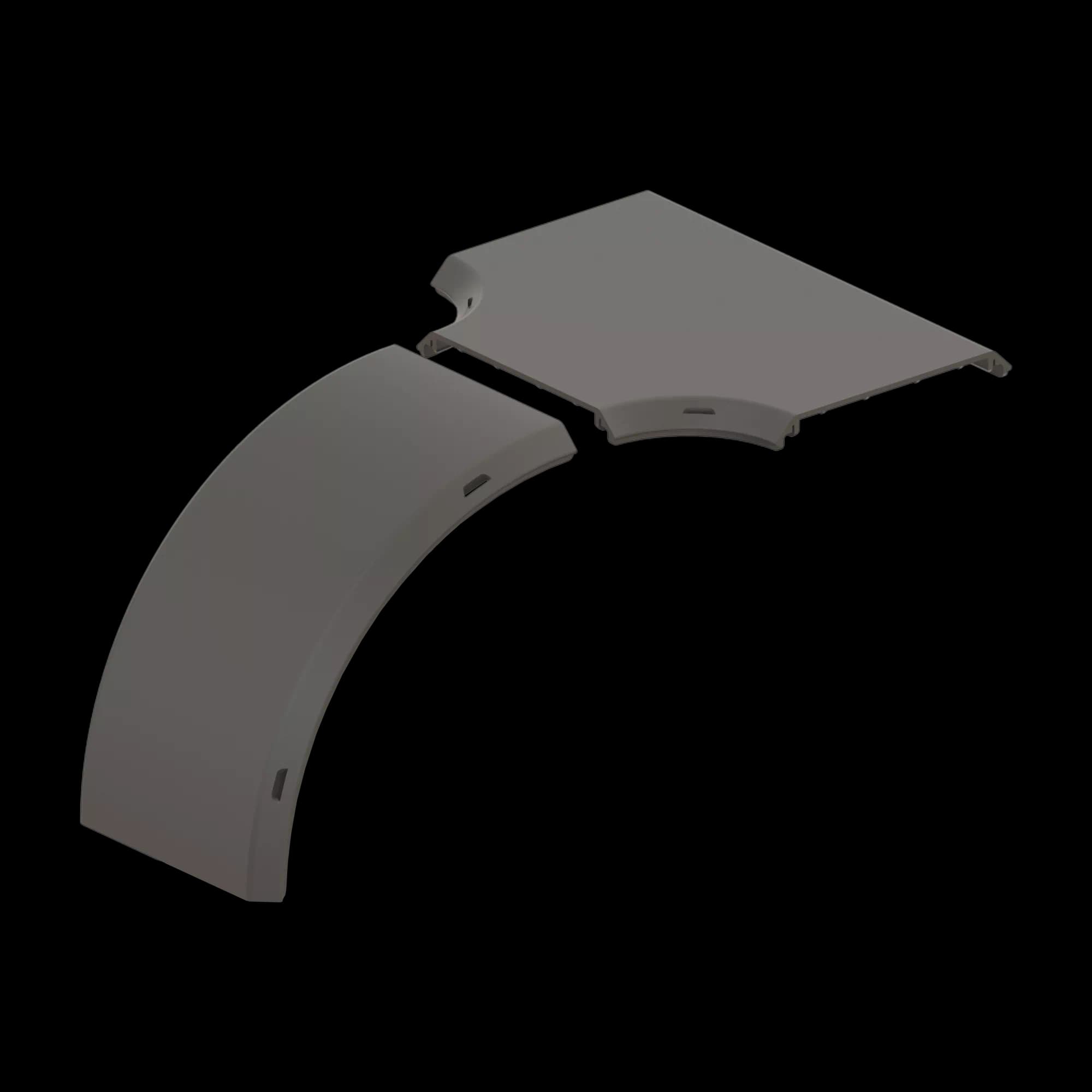 FDS_100mm Vertical Offset Drop Cover Set, vista 2