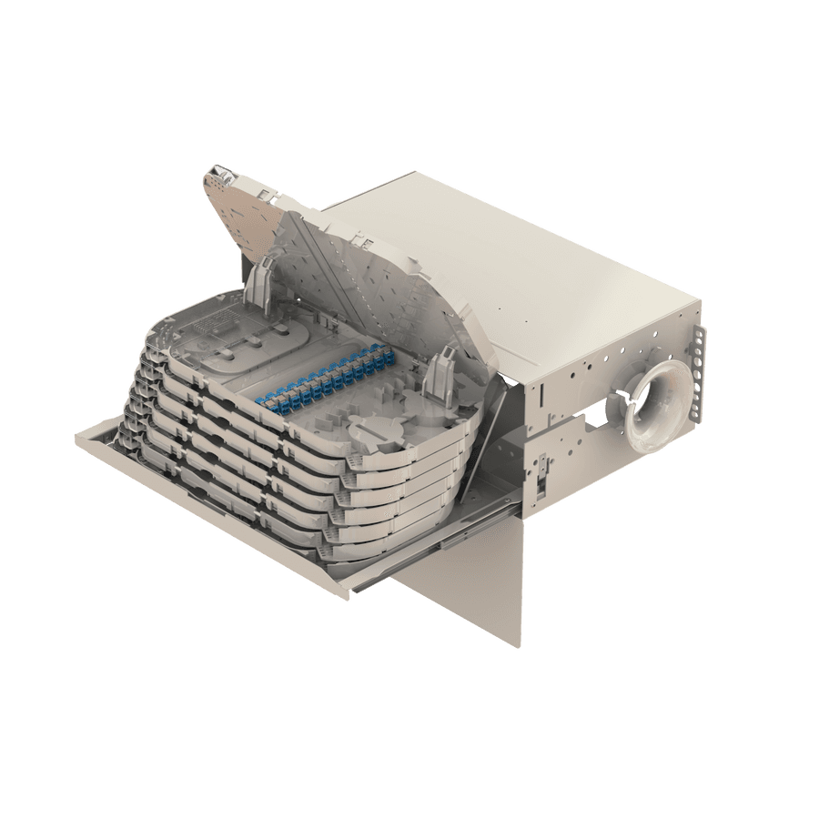Splice to Patch Fiber Management Shelves | 19" 4U, vista 6