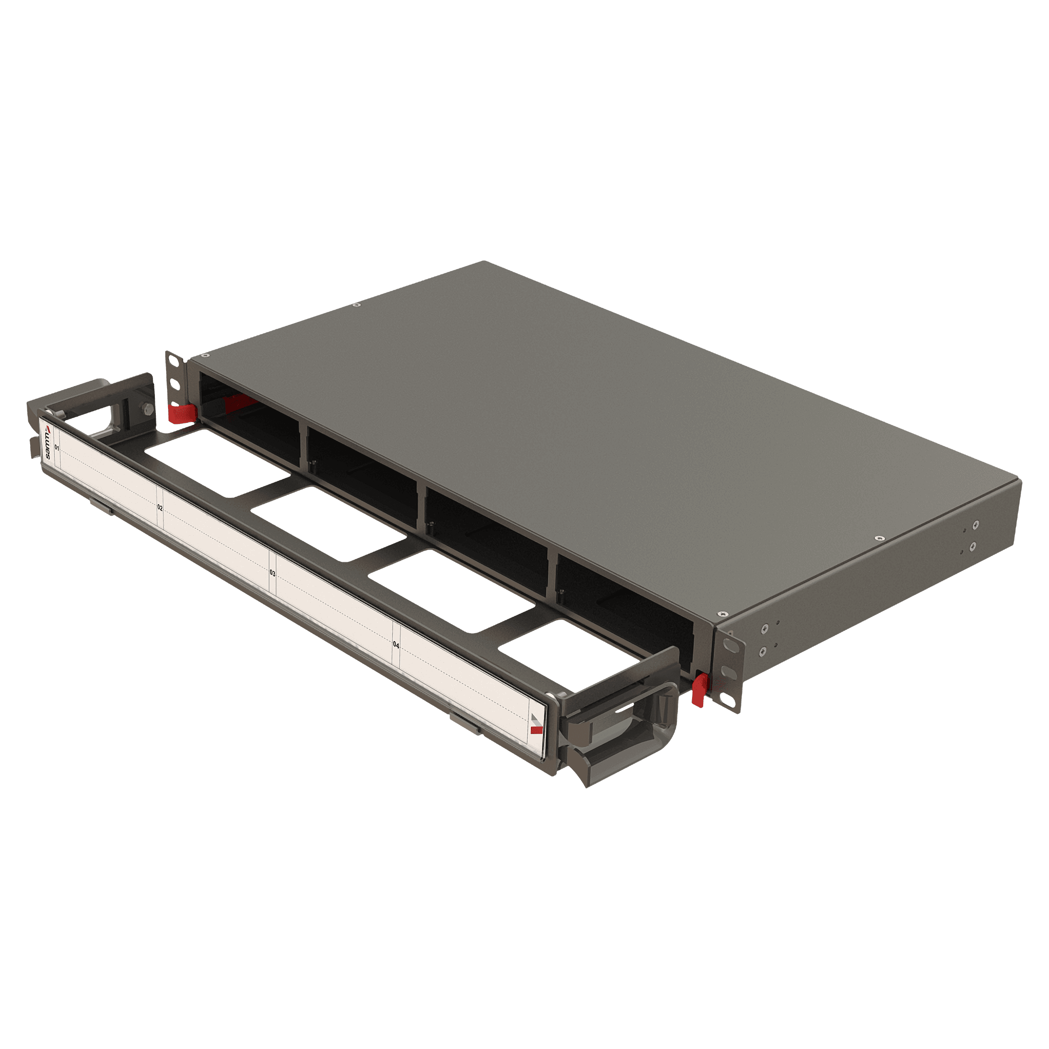 Modular High Density Panel with Organizer | 1U 4 Slots