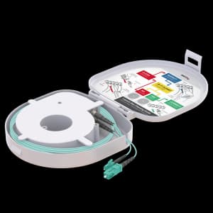 Through Type Fiber Optic OTDR Launch Box | Multi-Mode G651.OM3 | SC UPC/LC UPC | 150 meters, vista 2