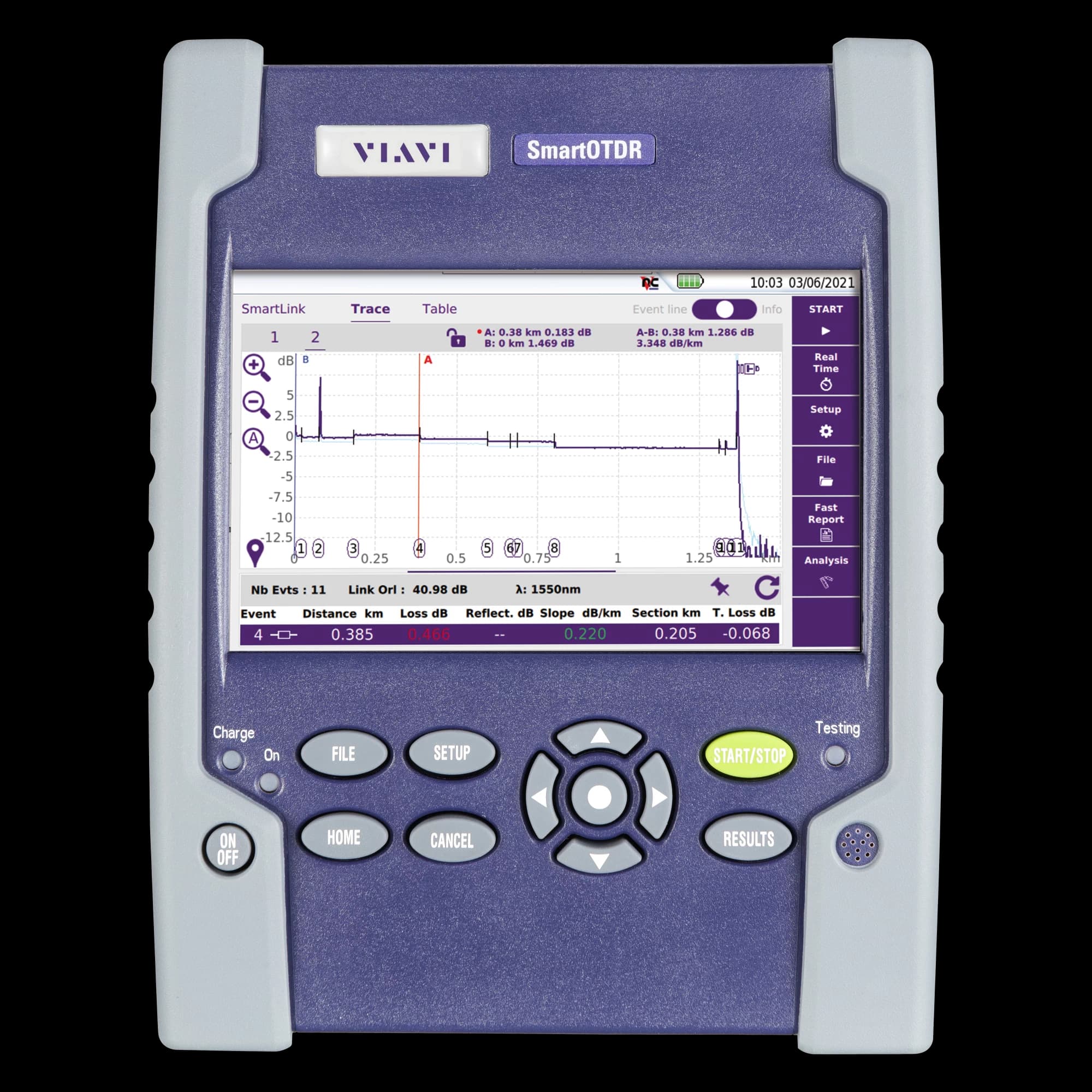 Smart OTDR 126A Single Mode OTDR