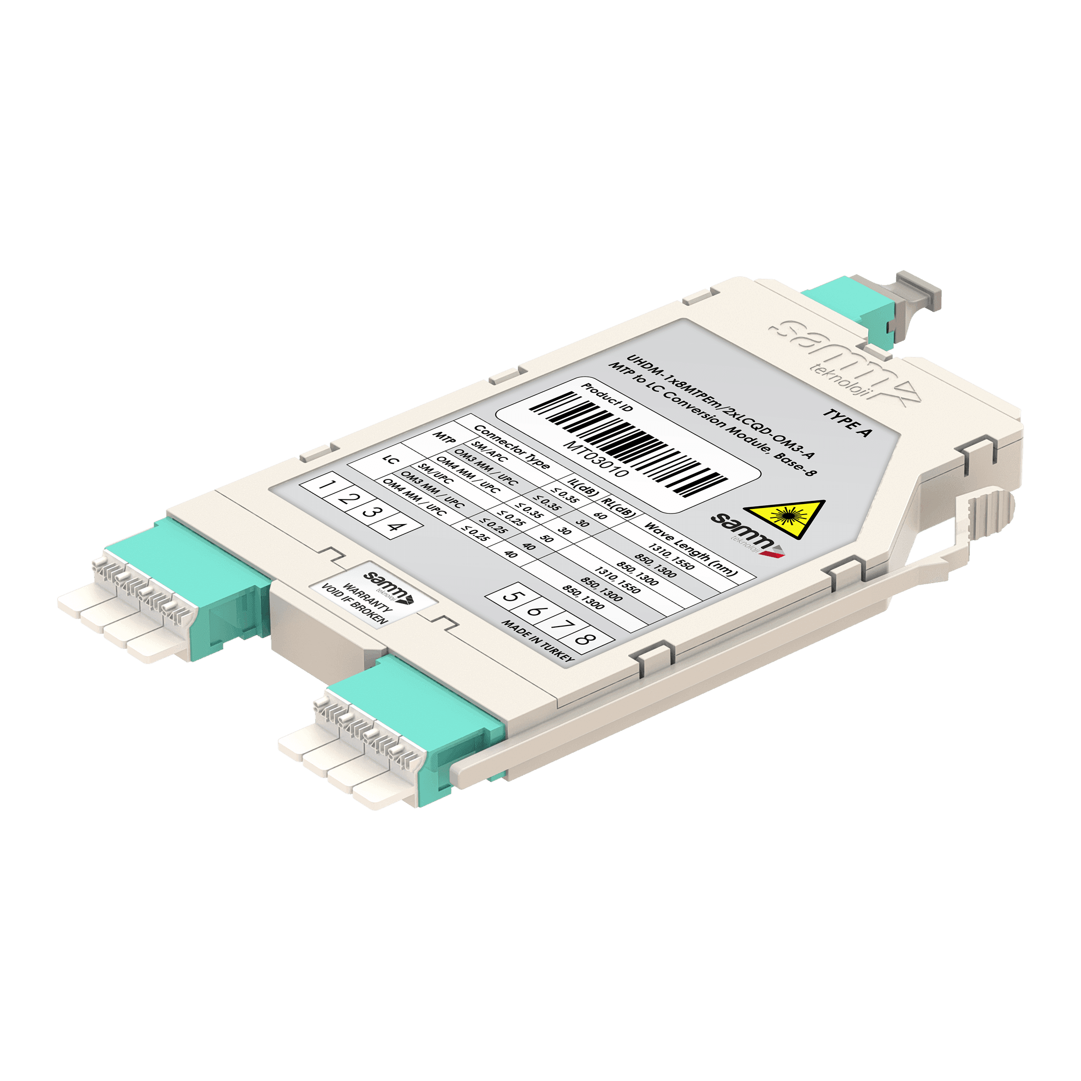 G-Connect | UHD MTP-LC Conversion Module | OM3 | Base-8