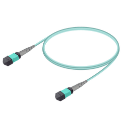MTP Elite Male-Male Patch Cord | Base-8 | Multi-Mode G651.OM3 | 3.0mm, vista 2