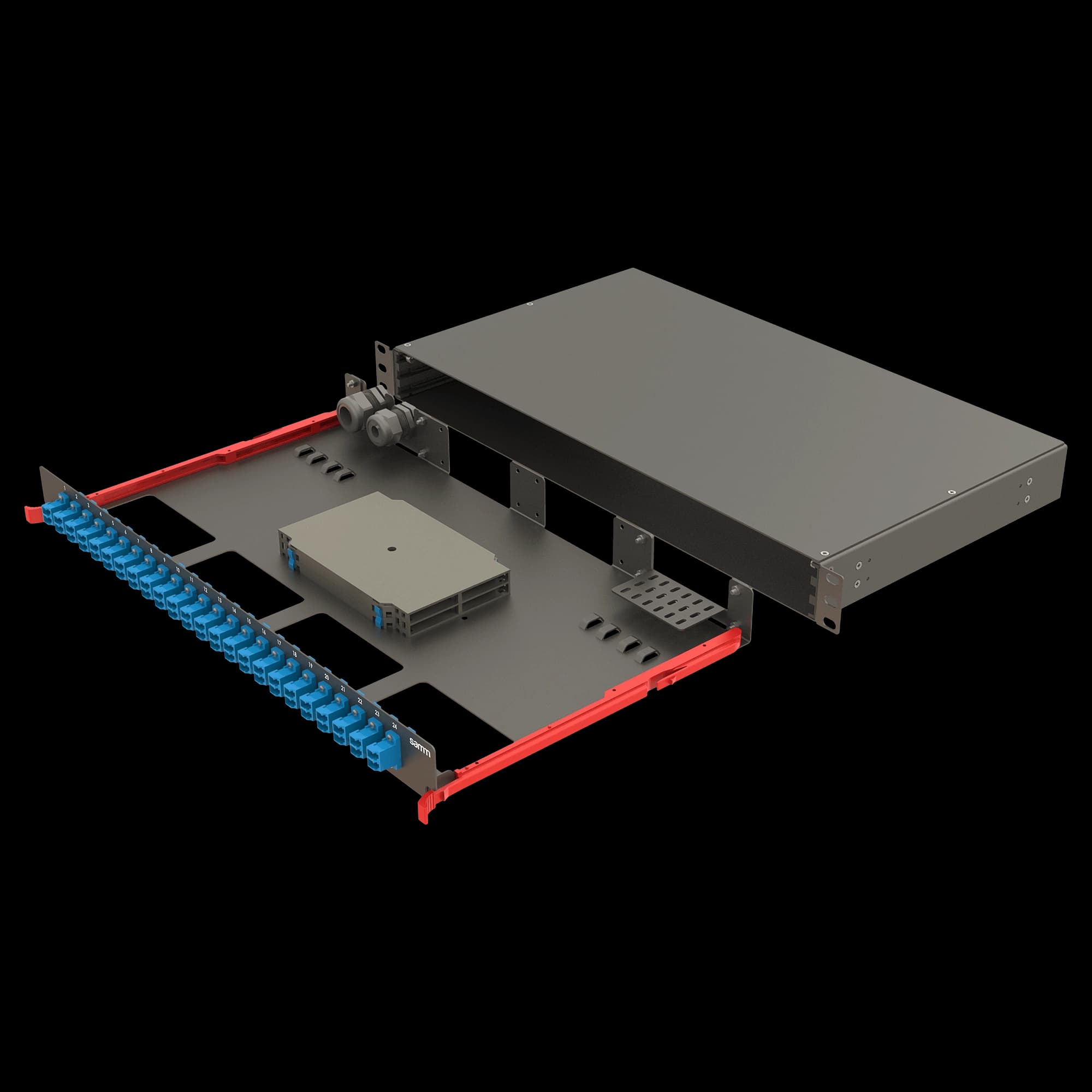 Bright Series | Rail Sliding | 24 LC Duplex | FP07 | 48 Fiber