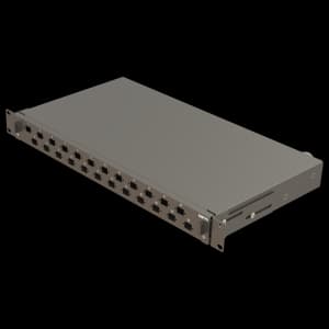 Bright Series | Mechanical Sliding | 24 Holes | FP05 | Empty Patch Panel, vista 3