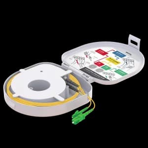 Through Type Fiber Optic OTDR Launch Box | Single Mode G652.D | SC APC/LC APC | 1000 meters, vista 3