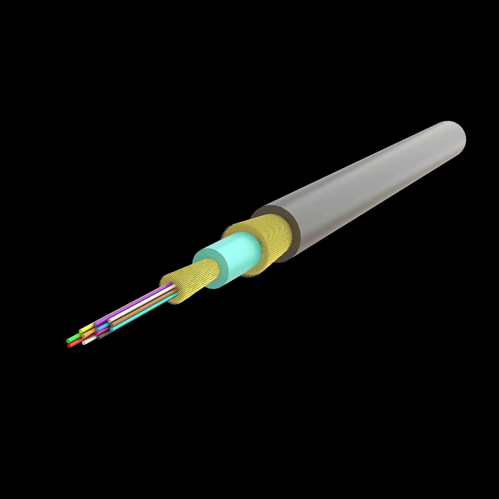 Ruggedized Distribution Cable 4.8mm | U-B3Q(ZN-AY)H 1x12 | 1000 meters, vista 3