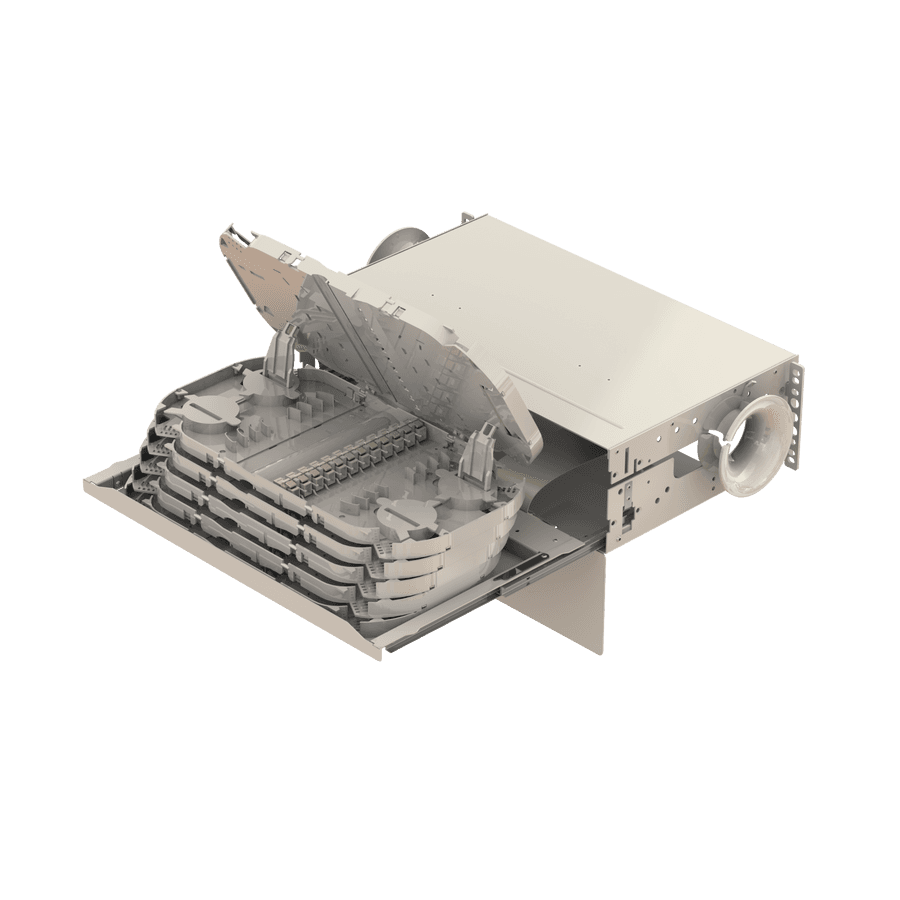 Patch to Patch Fiber Management Shelves | 19" 3U, vista 3