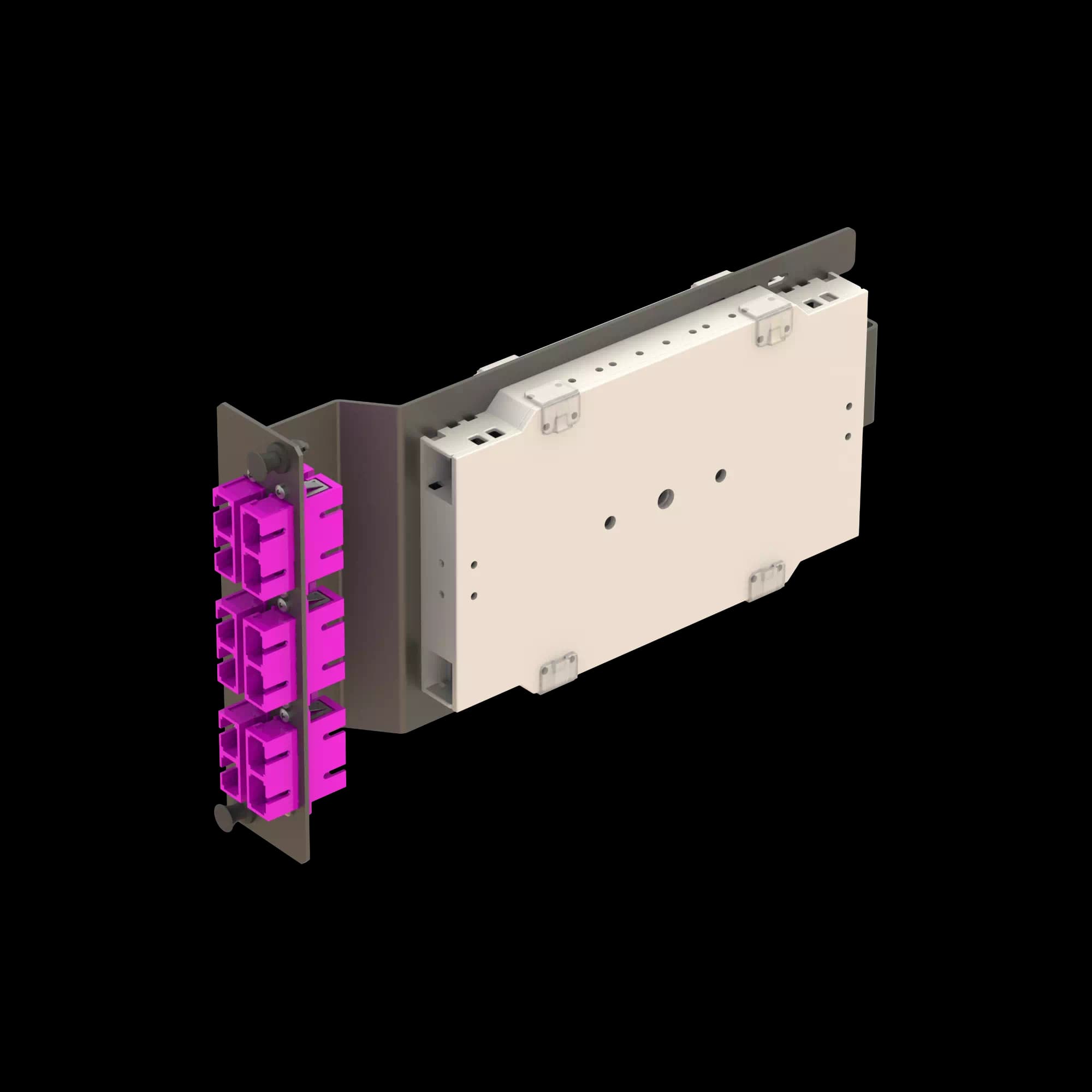 6x SC Duplex Sub-rack Splice Module **Pigtails are sold separately., vista 6