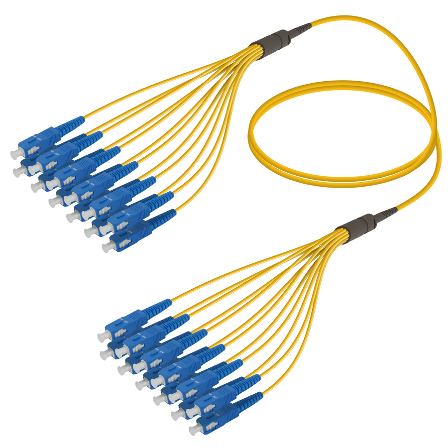 SC/UPC-SC/UPC | 12 Fibers Fanout | Single Mode G657.A2 | 3.0/1.8mm