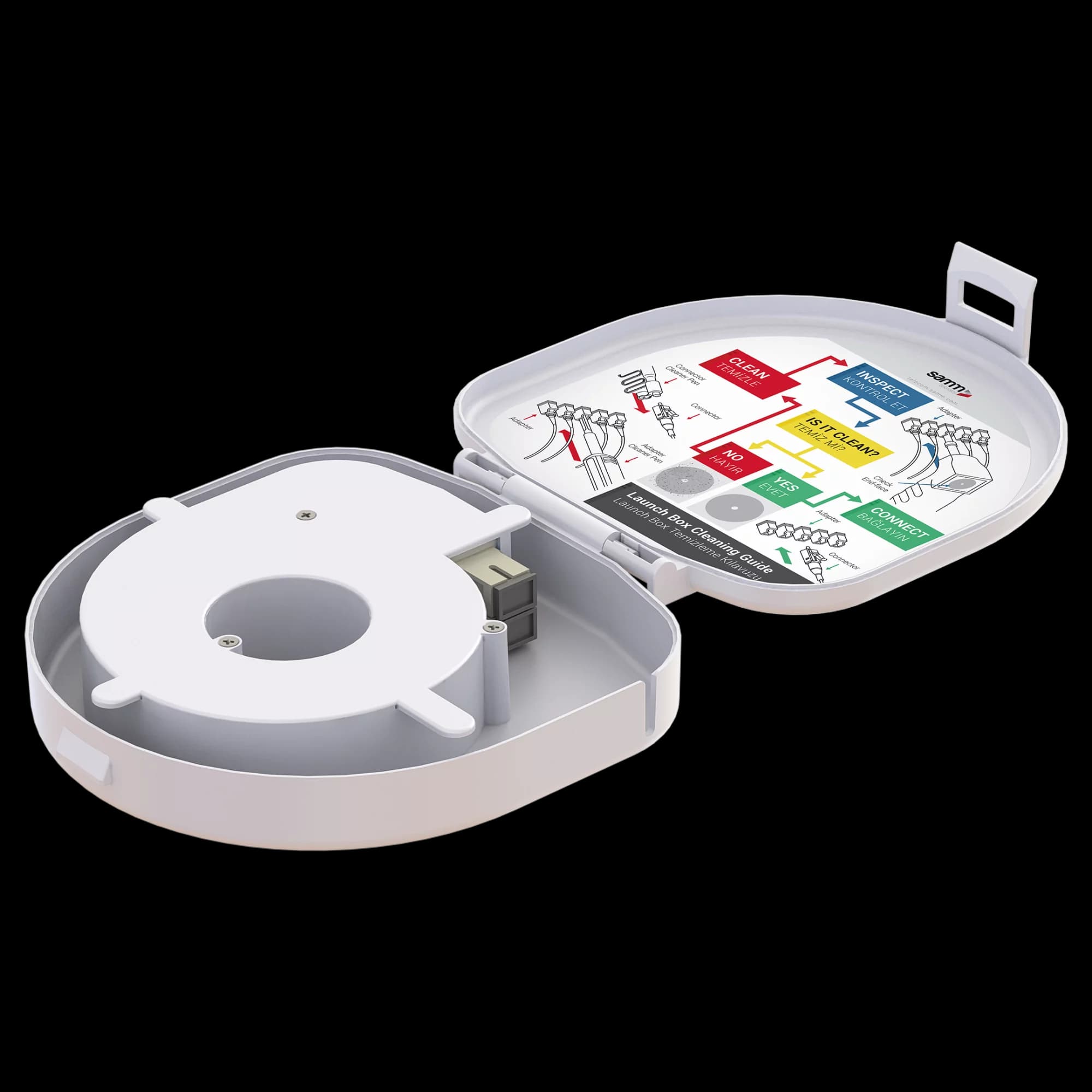 Adapter Type Fiber Optic OTDR Launch Box | Multi-mode G651.OM1 | SC UPC/SC UPC | 150 meters