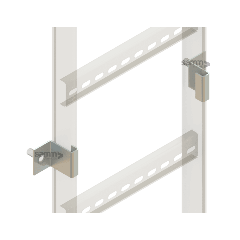 Cable Pathways | Wall Mounting "U" Clamp, vista 2