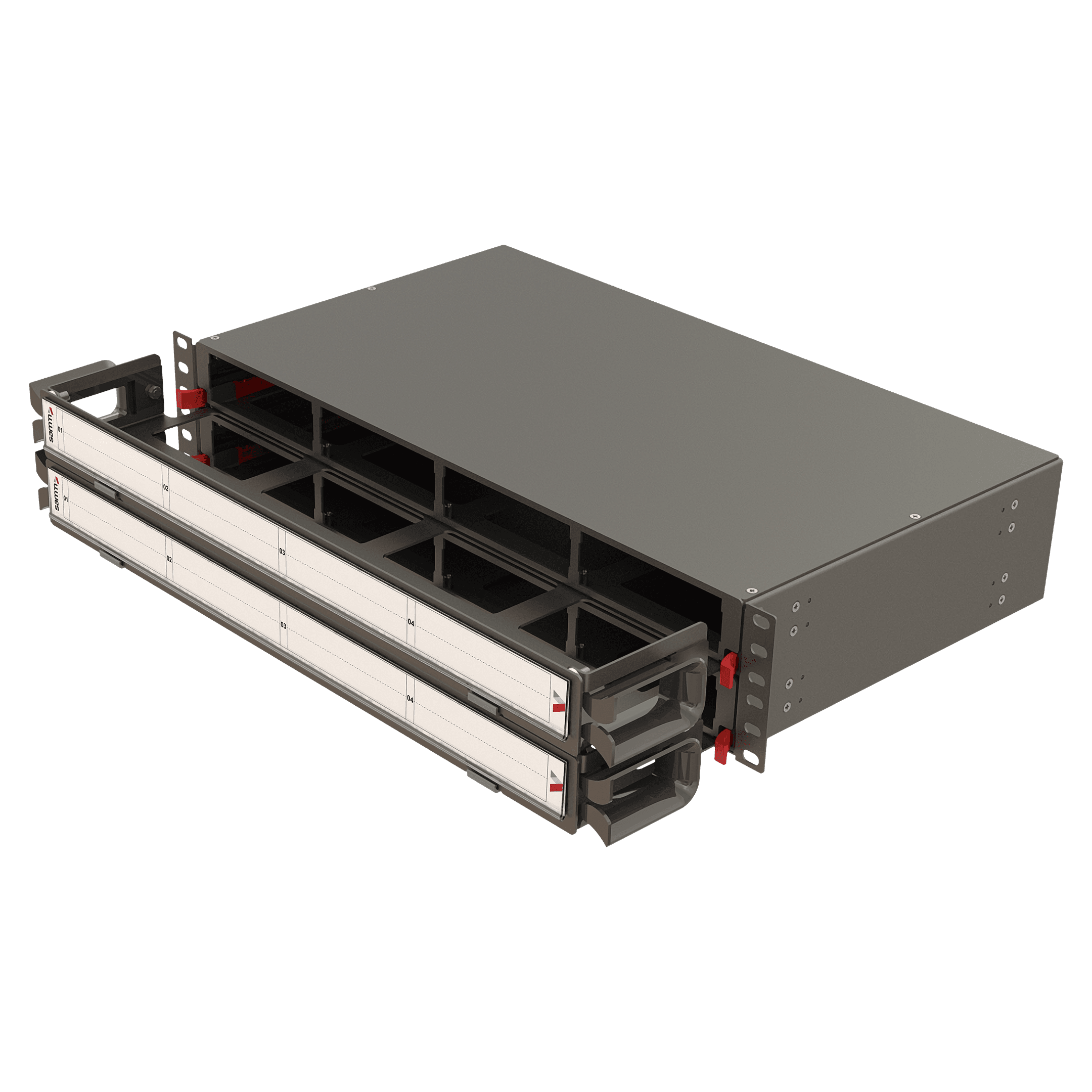 Modular High Density Panel with Organizer | 2U 8 Slots