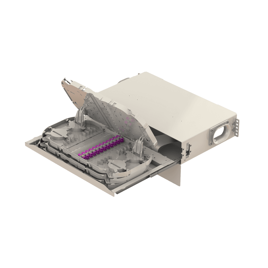 Patch to Patch Fiber Management Shelves | 19" 2U, vista 10