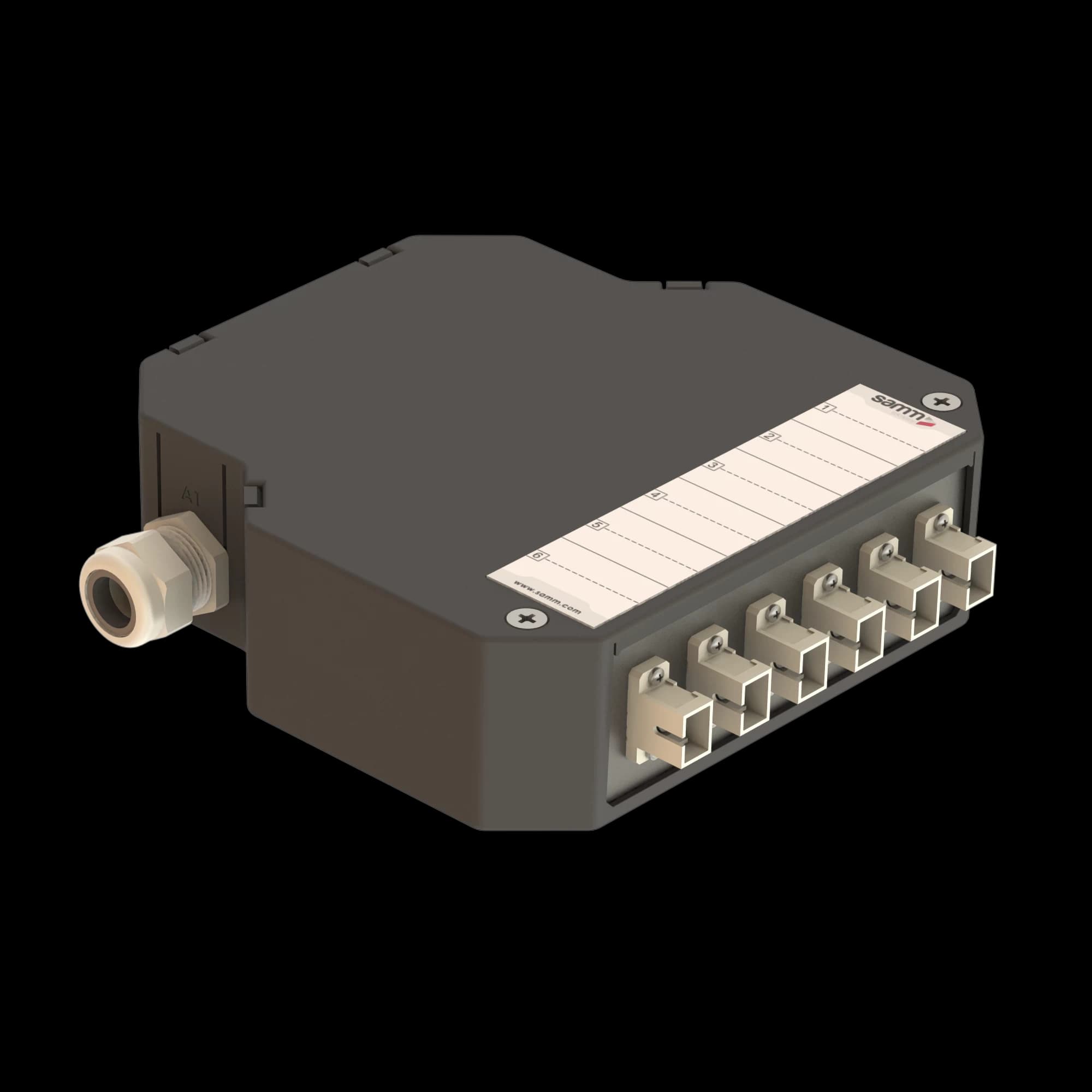 DIN Rail Termination Box | 6 SC Simplex | DP8, vista 4