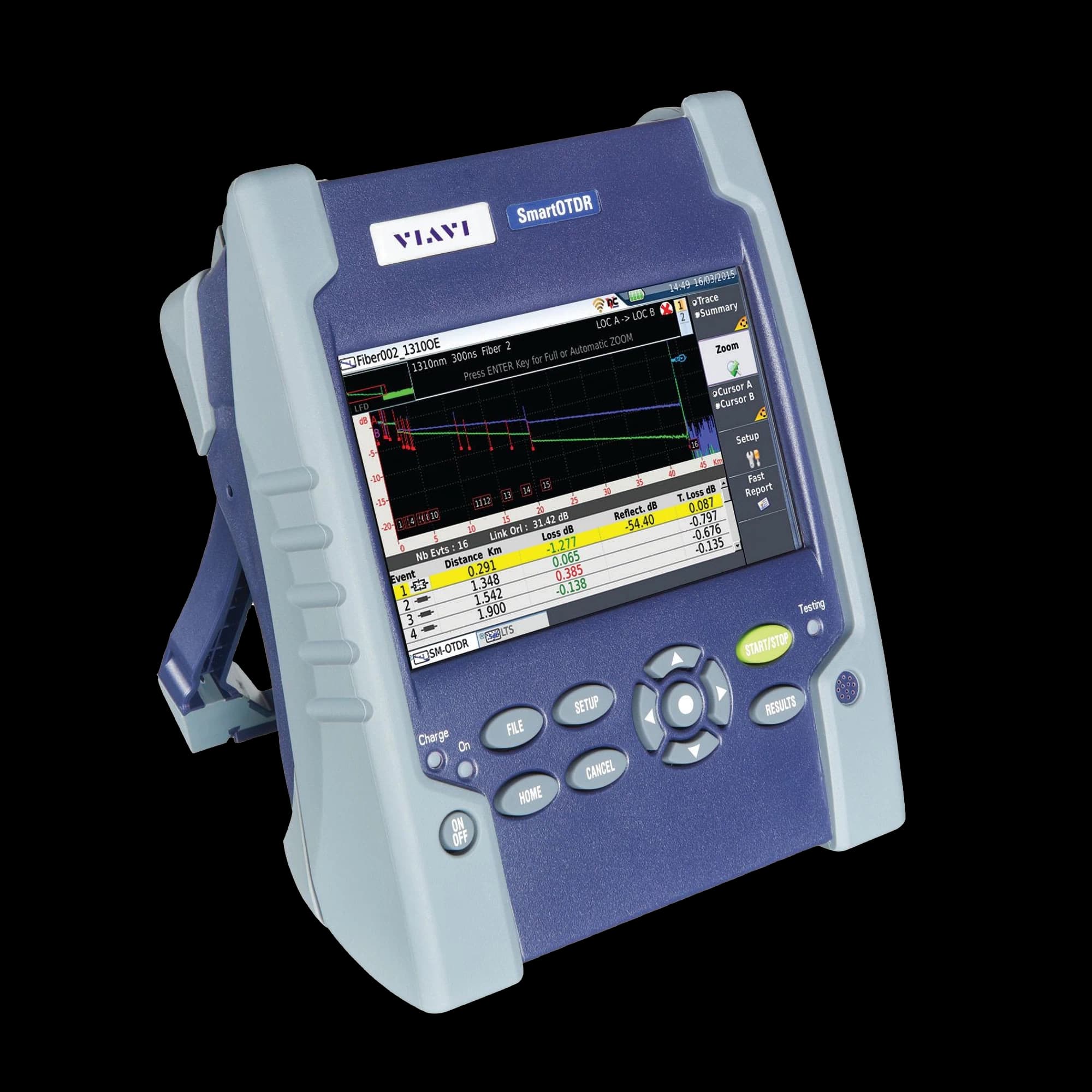 Smart OTDR 126A Single Mode OTDR, vista 2