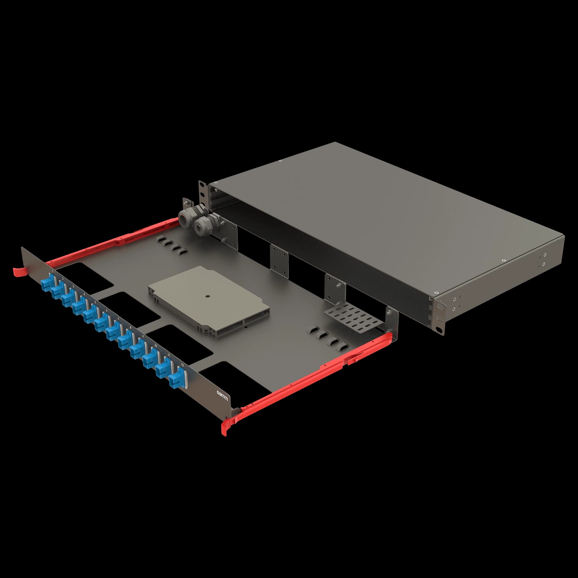 Bright Series | Rail Sliding | 12 Straight SC Simplex | FP11 | 12 Fiber