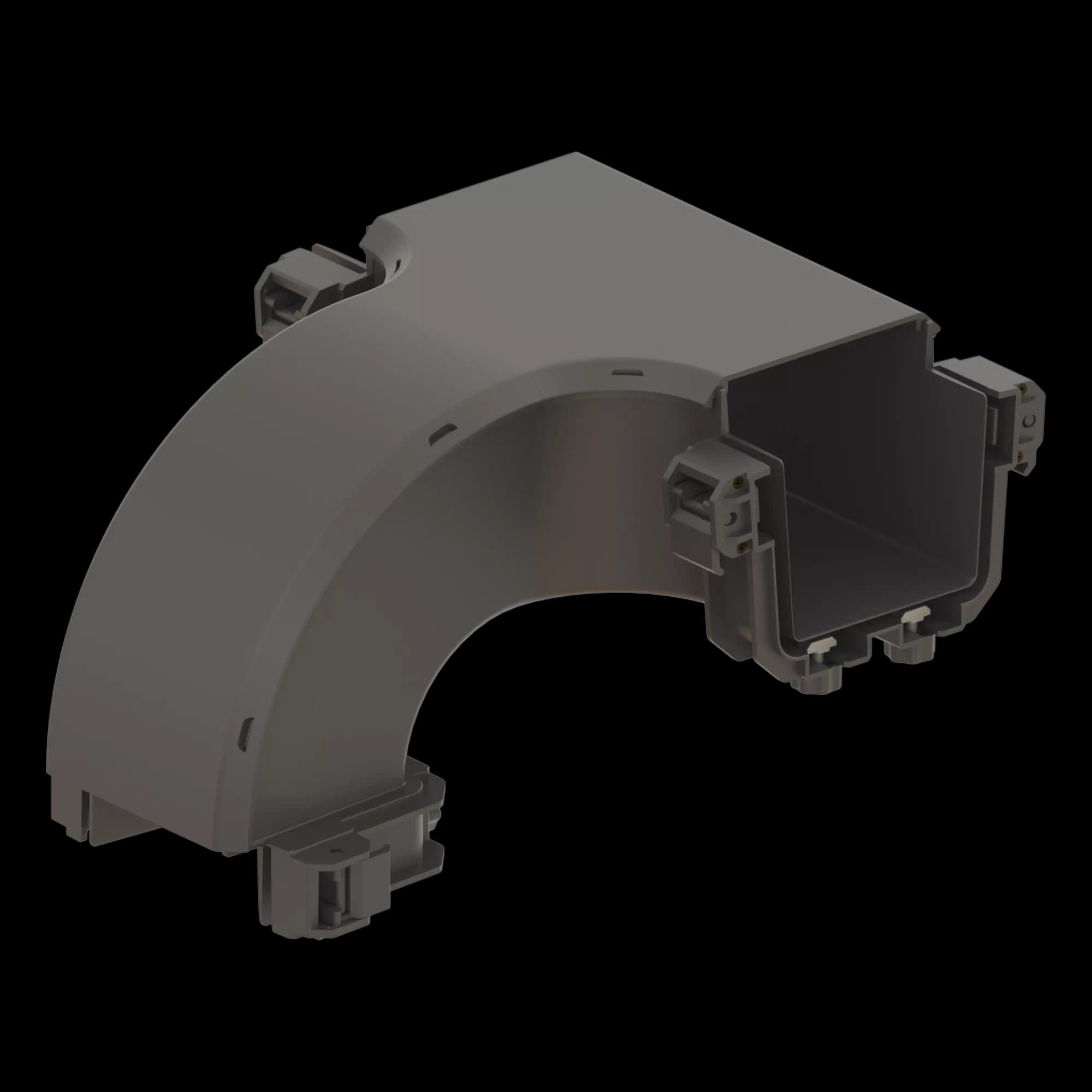 FDS_100mm Vertical Offset Drop (Body + Cover), vista 2