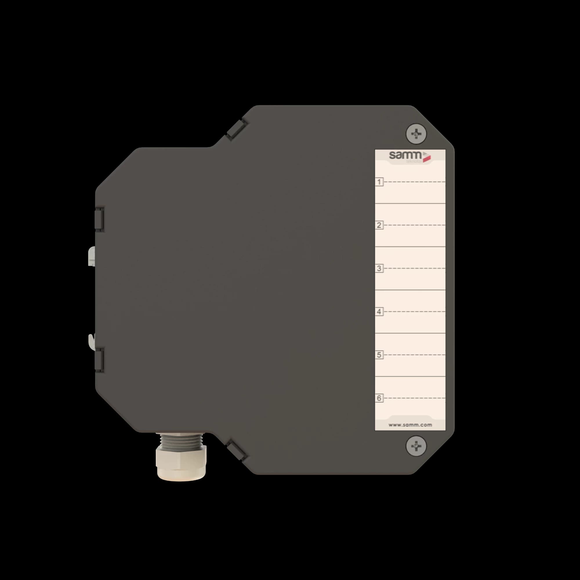 DIN Rail Termination Box | Straight | DP7 Empty (LC/QD SC/DX), vista 4