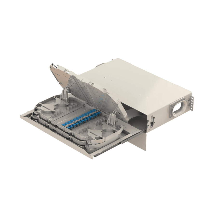 Patch to Patch Fiber Management Shelves | 19" 2U, vista 11
