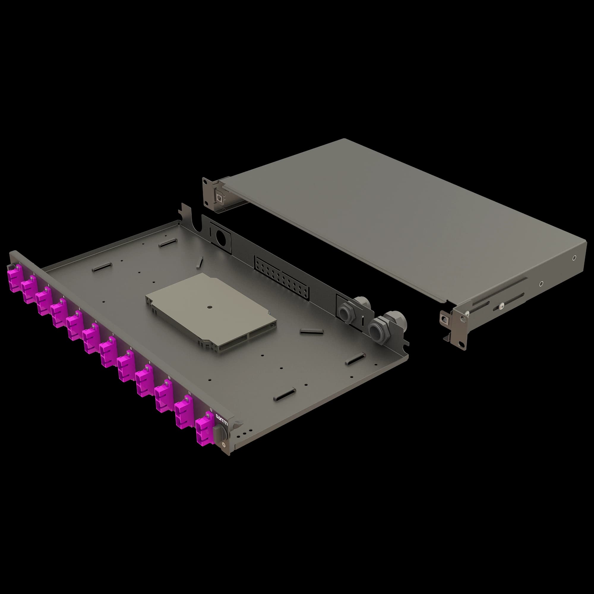 Bright Series | Mechanical Sliding | 12 SC Duplex | FP02 | 24 Fiber, vista 5