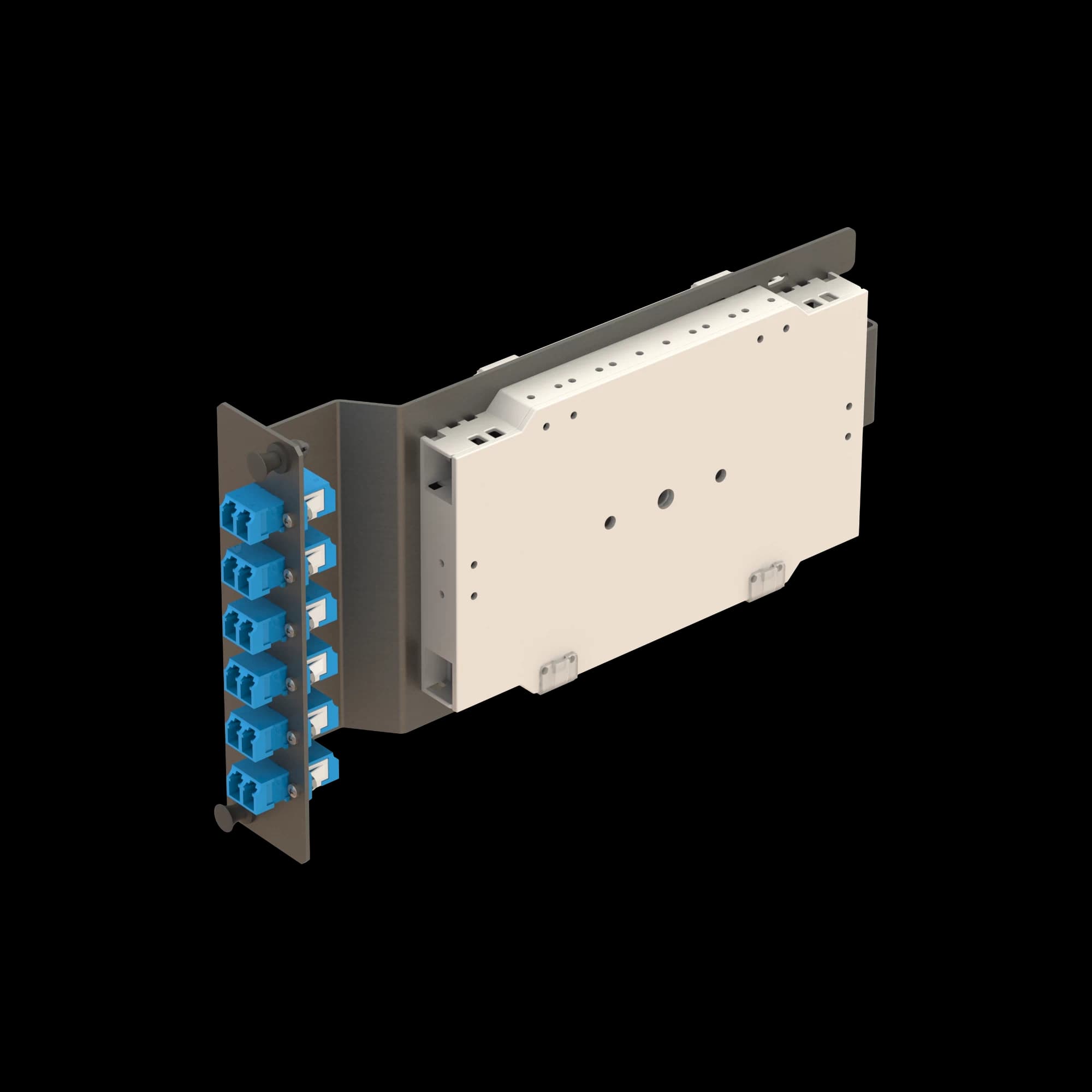 6x LC Duplex Sub-rack Splice Module **Pigtails are sold separately.