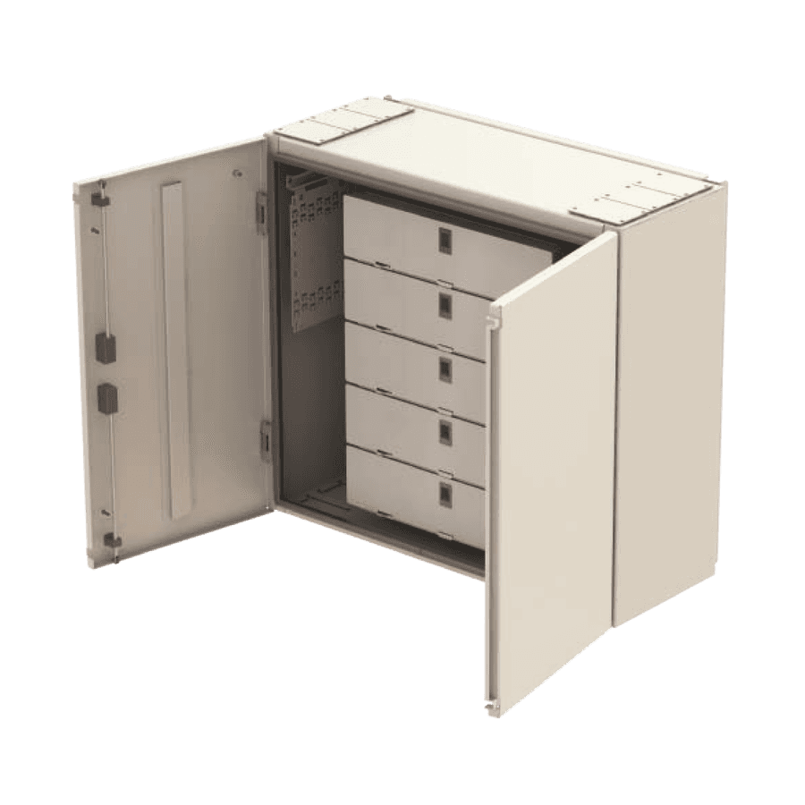 Wall Mounted Fiber Optic Cabinet | FDF-WM-01, vista 4