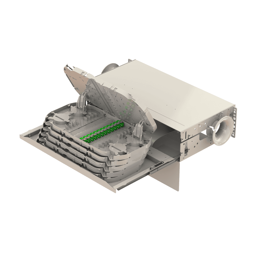 Patch to Patch Fiber Management Shelves | 21" 3U, vista 2