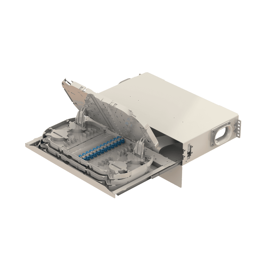 Patch to Patch Fiber Management Shelves | 19" 2U, vista 6