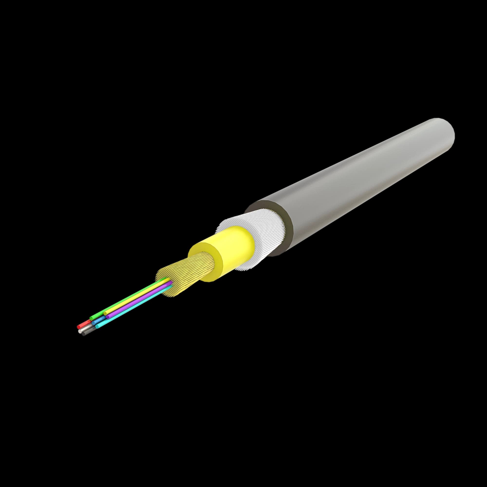 Ruggedized Distribution Cable 4.8mm | U-B3Q(ZN-GY)H 1x8 | 1000 meters