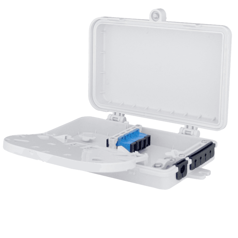 Indoor Termination Box | 4 Patch 4 Fibers 4 Ports, vista 4