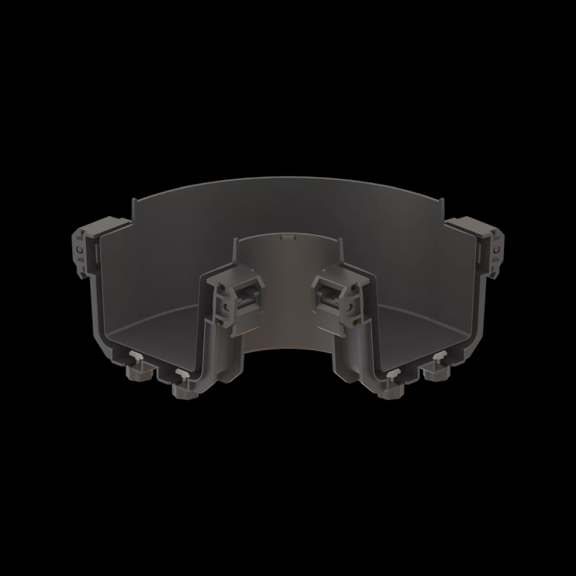 FDS_100mm 90˚ Horizontal Elbow Connection Body, vista 2