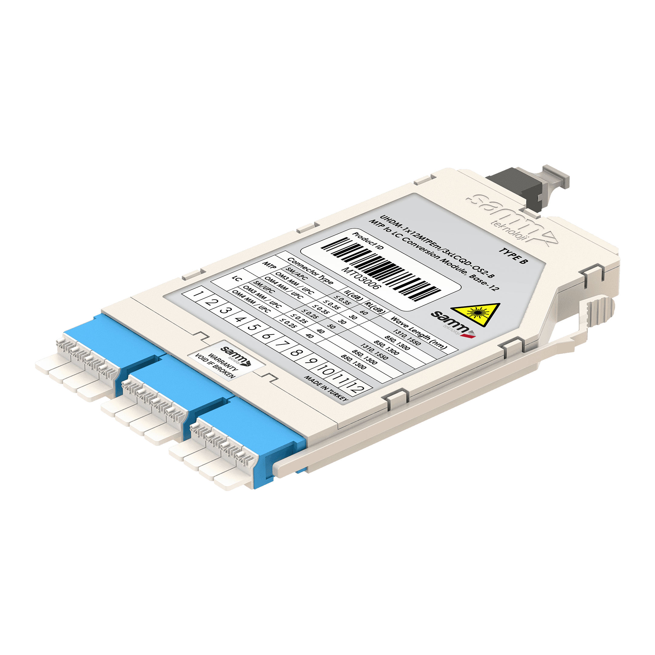 G-Connect | UHD MTP-LC Conversion Module | OS2 | Base-12, vista 3