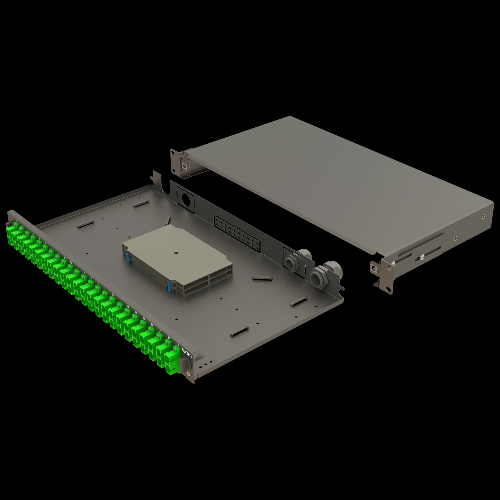 Bright Series | Mechanical Sliding | 24 SC Duplex | FP04 | 48 Fiber, vista 2