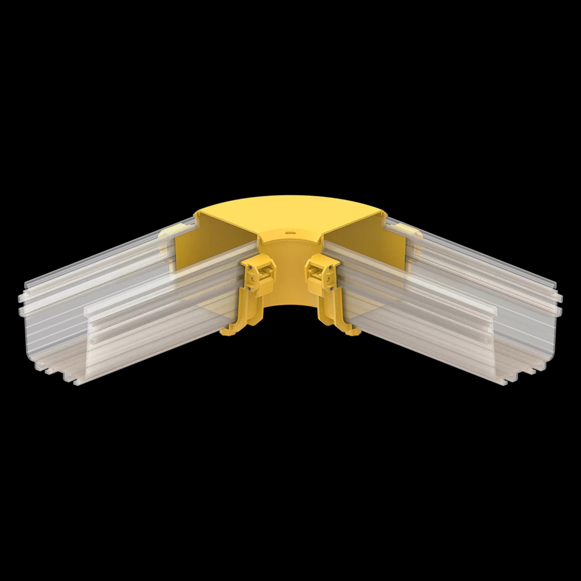 FDS_100mm 90˚ Horizontal Elbow Connection Body, vista 3