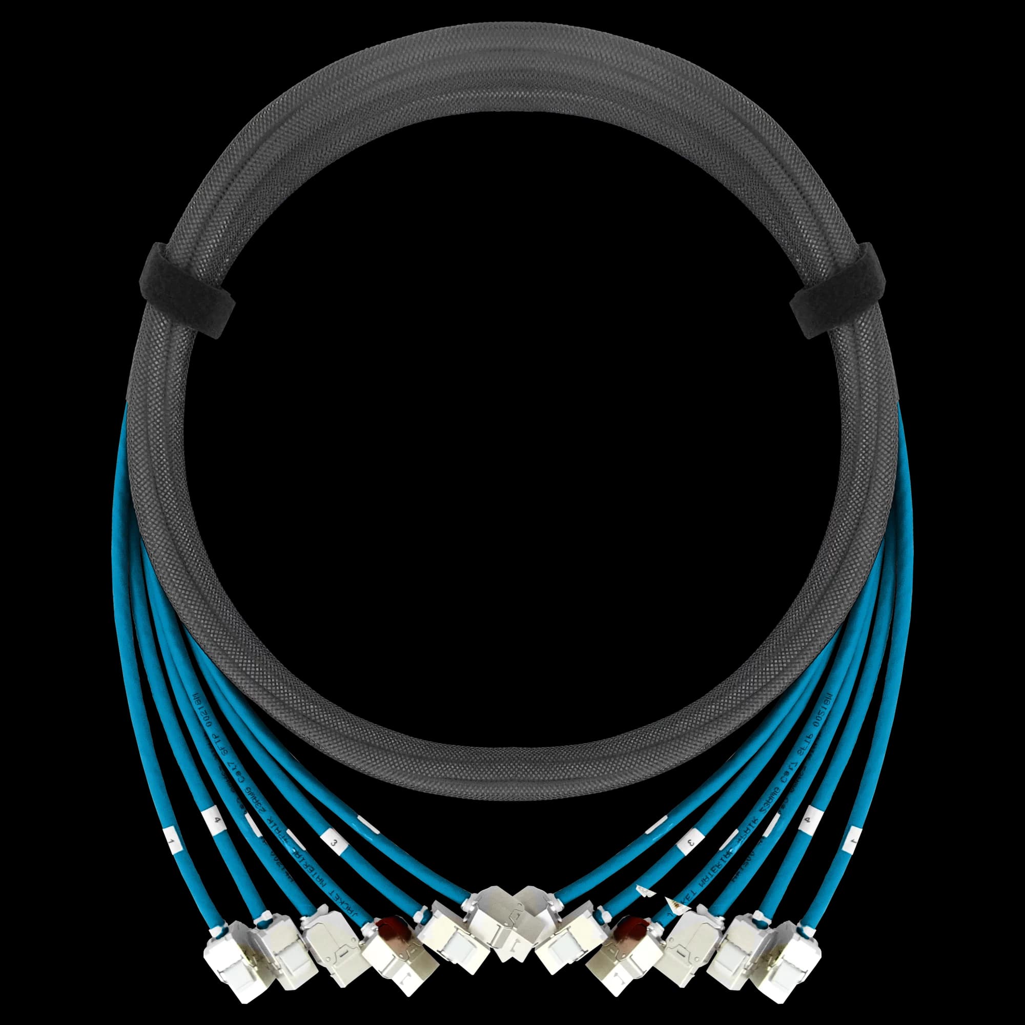 CAT6A SFTP Pre-Terminated 6x Trunk Copper Cables, vista 3