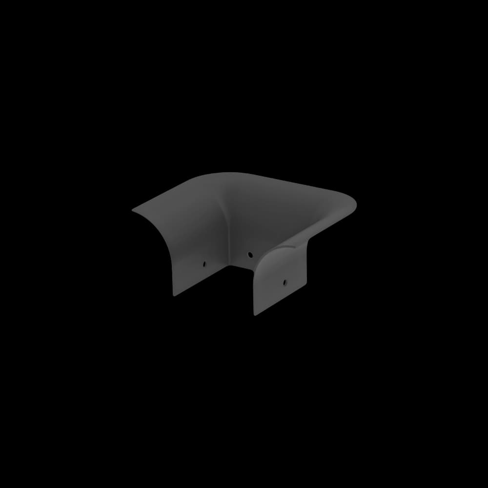 Raceways | Bend Radius Outlet Trumpet 100mm, vista 2