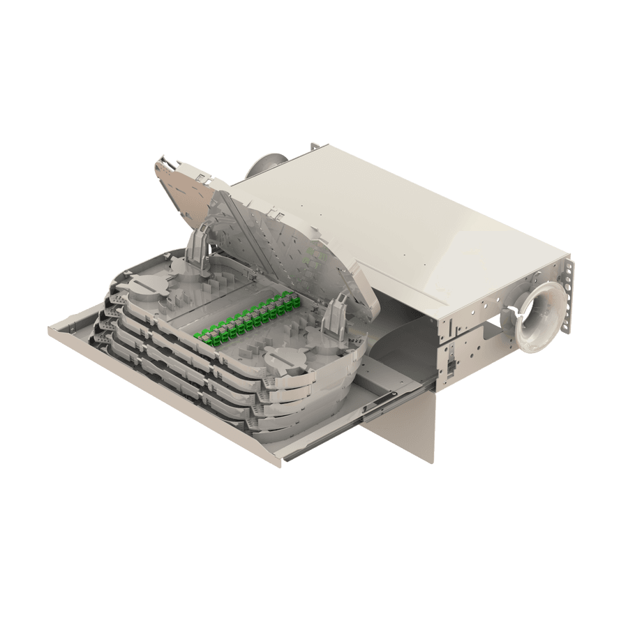 Patch to Patch Fiber Management Shelves | 21" 3U, vista 7