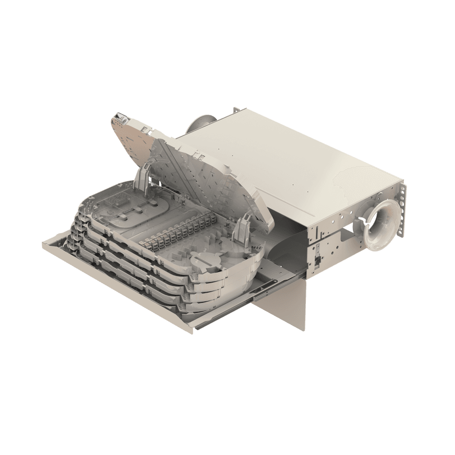 Splice to Patch Fiber Management Shelves | 19" 3U, vista 8