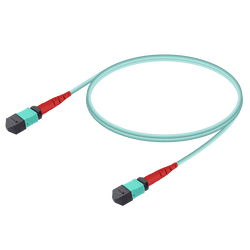 MTP Elite Male-Male Patch Cord | Base-24 | Multi-Mode G651.OM3 | 3.0mm, vista 2