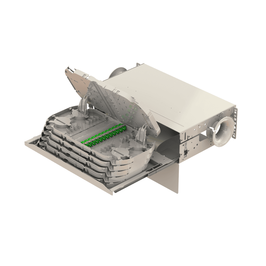 Patch to Patch Fiber Management Shelves | 19" 3U, vista 2