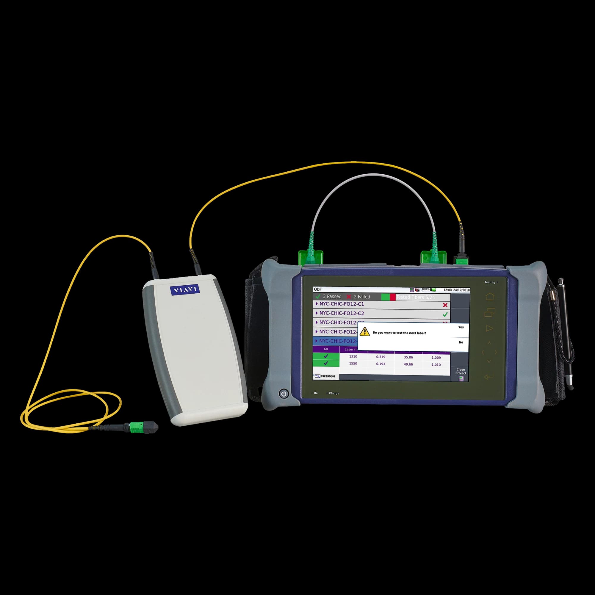 MTS-4000 OTDR + 4126A Module (Single Mode), vista 2