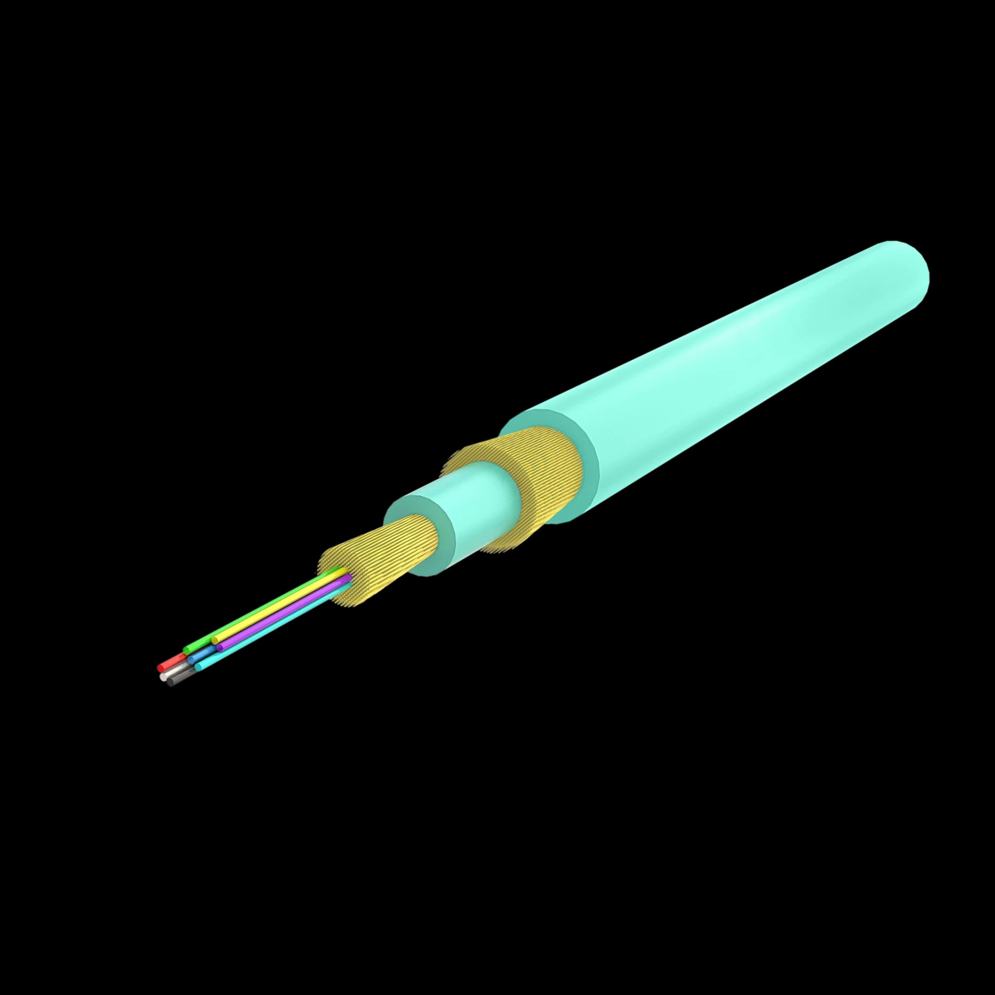 Ruggedized Distribution Cable 4.8mm | I-B3Q(ZN-AY)H 1x8 | 1000 meters, vista 3