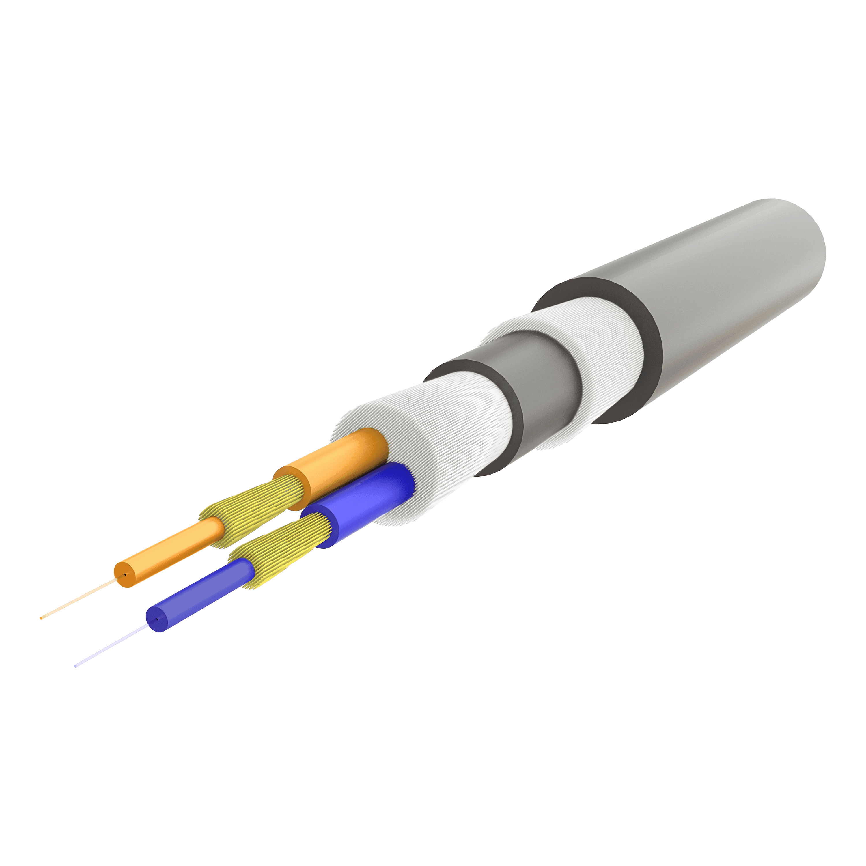 Ruggedized Breakout Cable 8.2mm | UT-VT9Q(ZN-AY)H(ZN-GY)H(ZN-GY)BH 1x2 | 1000 meters