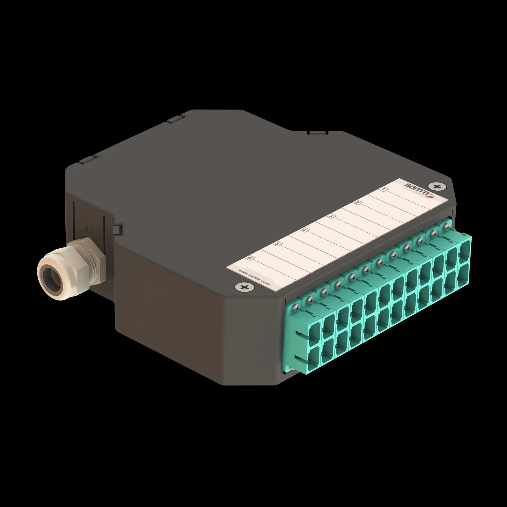 DIN Rail Termination Box | 12 SC Duplex | DP3, vista 5