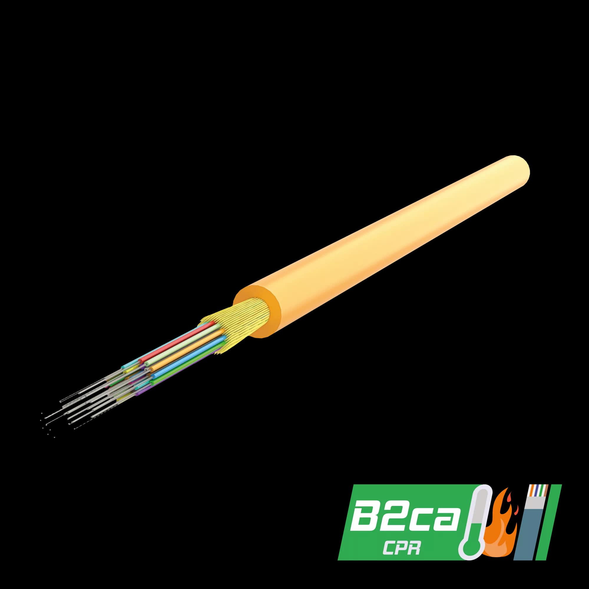 Multi-Fiber Distribution Cable 3.0mm | I-B3 1x24 | CPR: B2ca | 1000 meters, vista 2