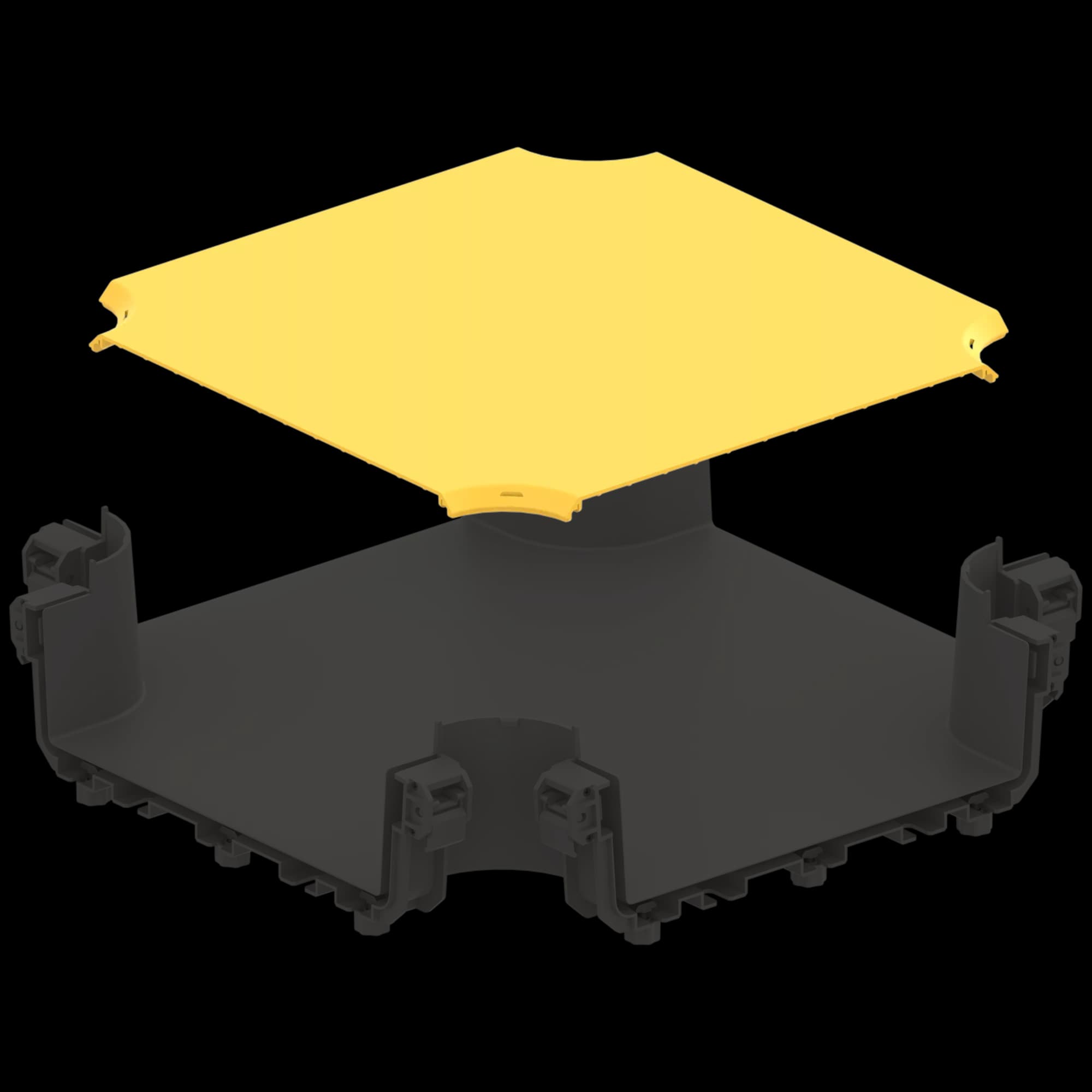 FDS_300mm 4-Way Cross Connection Cover, vista 3