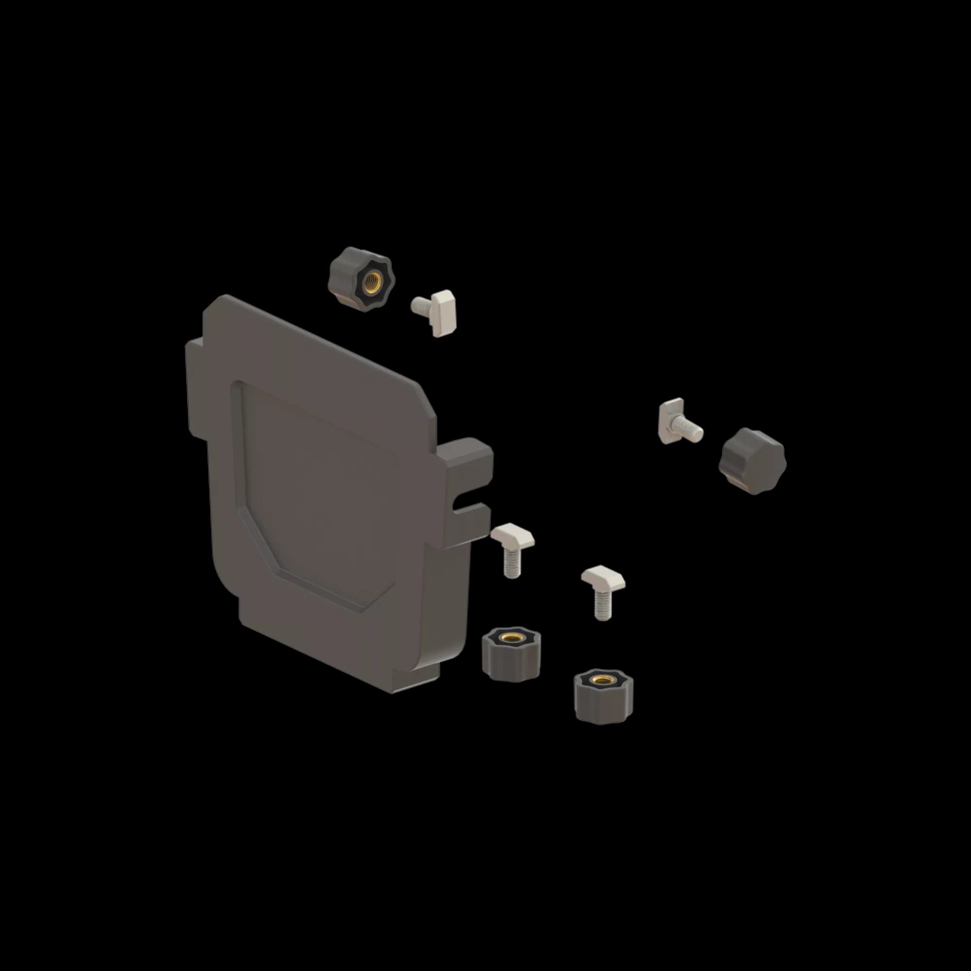FDS_100mm Channel End Cap, vista 4